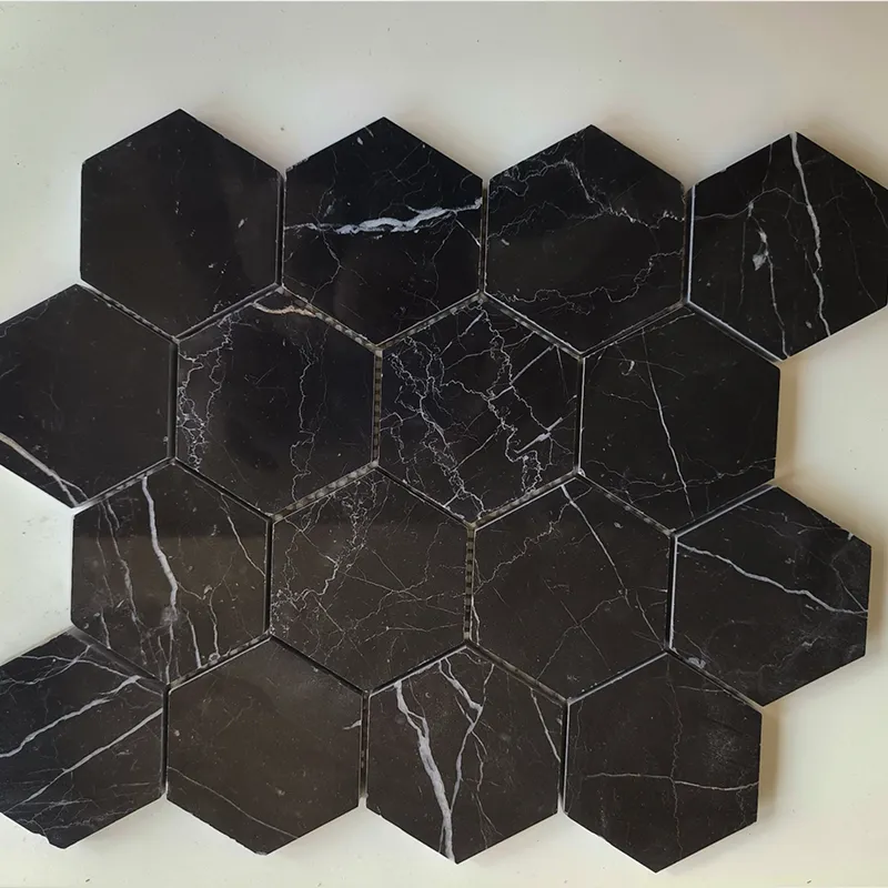 Black Marble Mosaic Tile