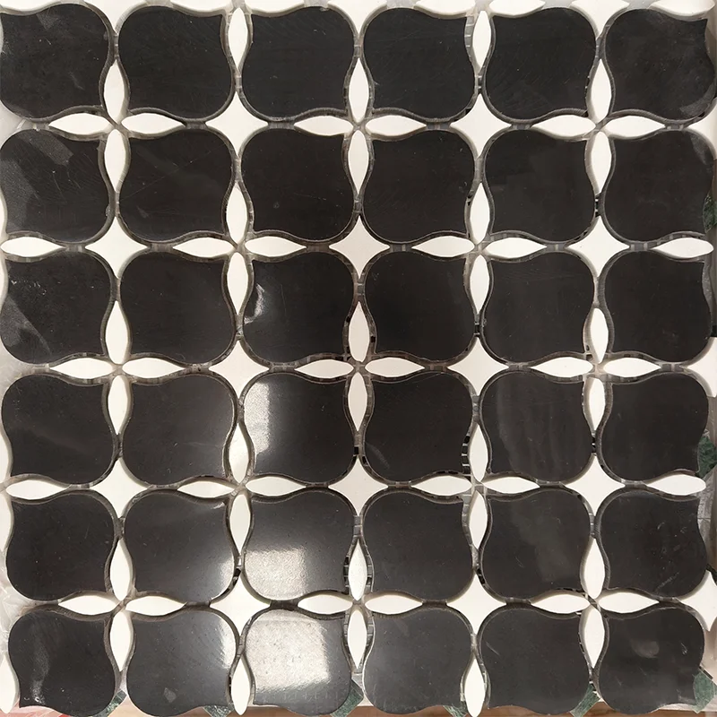 Black Stone Mosaic Tiles